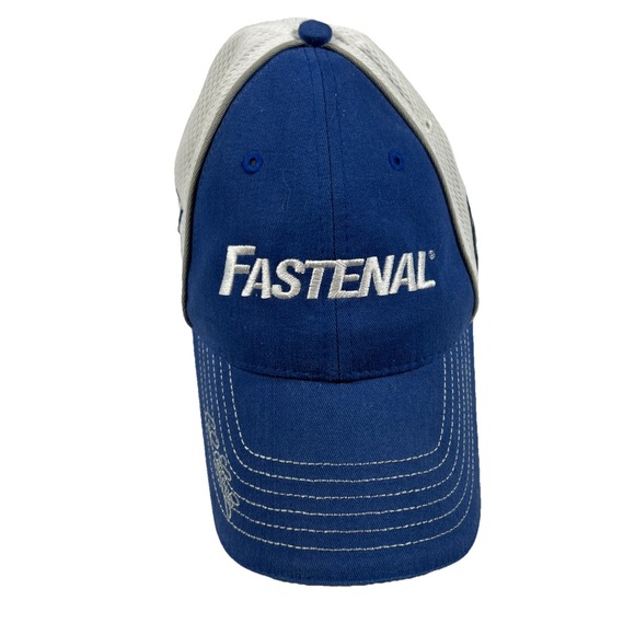 Chase NASCAR Carl Edwards Fastenal 99 Roush Racing Cap Hat Blue White vintage